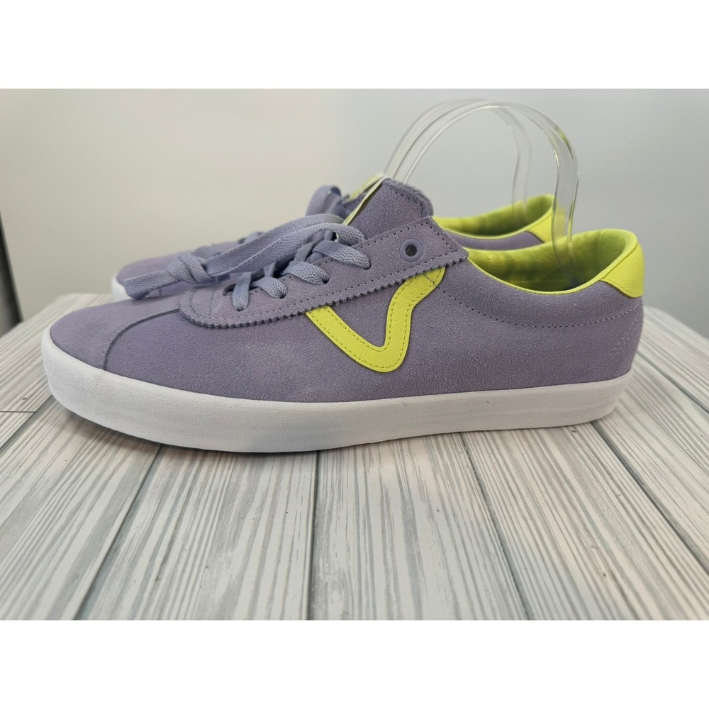 Vans Sport Low Caramella Lavender Lime Green Suede Mens 11 VN000CQRLAE NEW - Picture 3 of 5